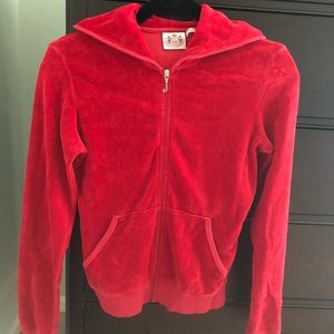 Juicy Couture Velour Hoodie - Red